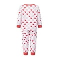 thumbnail image 2 of Rdhnmea Family Matching Valentine's Day Pajama Set Heart Print Long Sleeve Shirt Tops and Pants Valentines Sleepwear Holiday Pjs Outfits, 2 of 9
