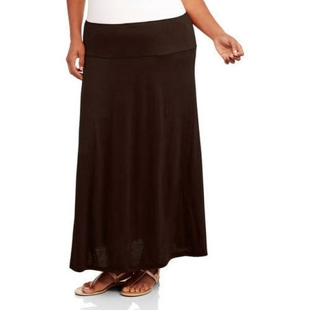 24/7 Comfort Apparel Women's Plus Size Maxi Skirt - Walmart.com