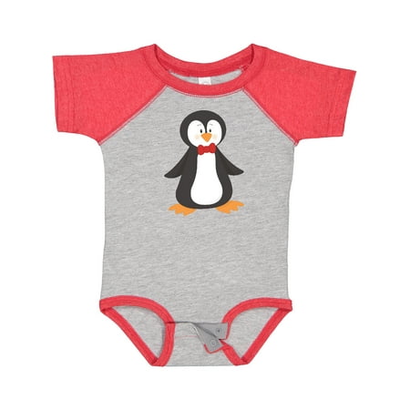 

Inktastic Cute Penguin Penguin With Red Bow Tie Boys or Girls Baby Bodysuit