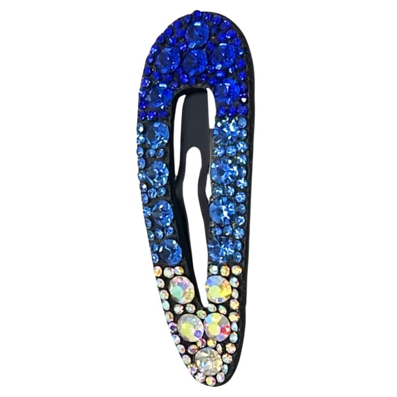 3.25" Crystal Rhinestone Snap Hair Clips for Women and Girls