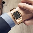 thumbnail image 6 of Square Watches for Men Stainless Steel Mens Square Watch with Date Original Waterproof Analog Quartz Fashion Business Casual Wristwatch, 6 of 6