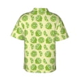 thumbnail image 3 of Picia Various Lemons Gentle Cotton Regular Fit Short Sleeve Casual Hawaiian Shirt for Men-Large, 3 of 9