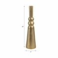 thumbnail image 3 of Decorative Vase Metal Aluminum Sculptural Neck Design 6x6x22 Inch Gold Metallic Finish Modern Accent for Home Office Bedroom Living Room Decor Single Piece, 3 of 10
