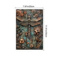 thumbnail image 2 of Taicans Retro Dragonfly Metal Wall Art,3D Simulation Iron Wall Hanging,Waterproof & Sunproof,Rustproof & Fade-Free,Ideal for Thanksgiving/Christmas Gifting,Easy Installation 11.81x7.87in, 2 of 5