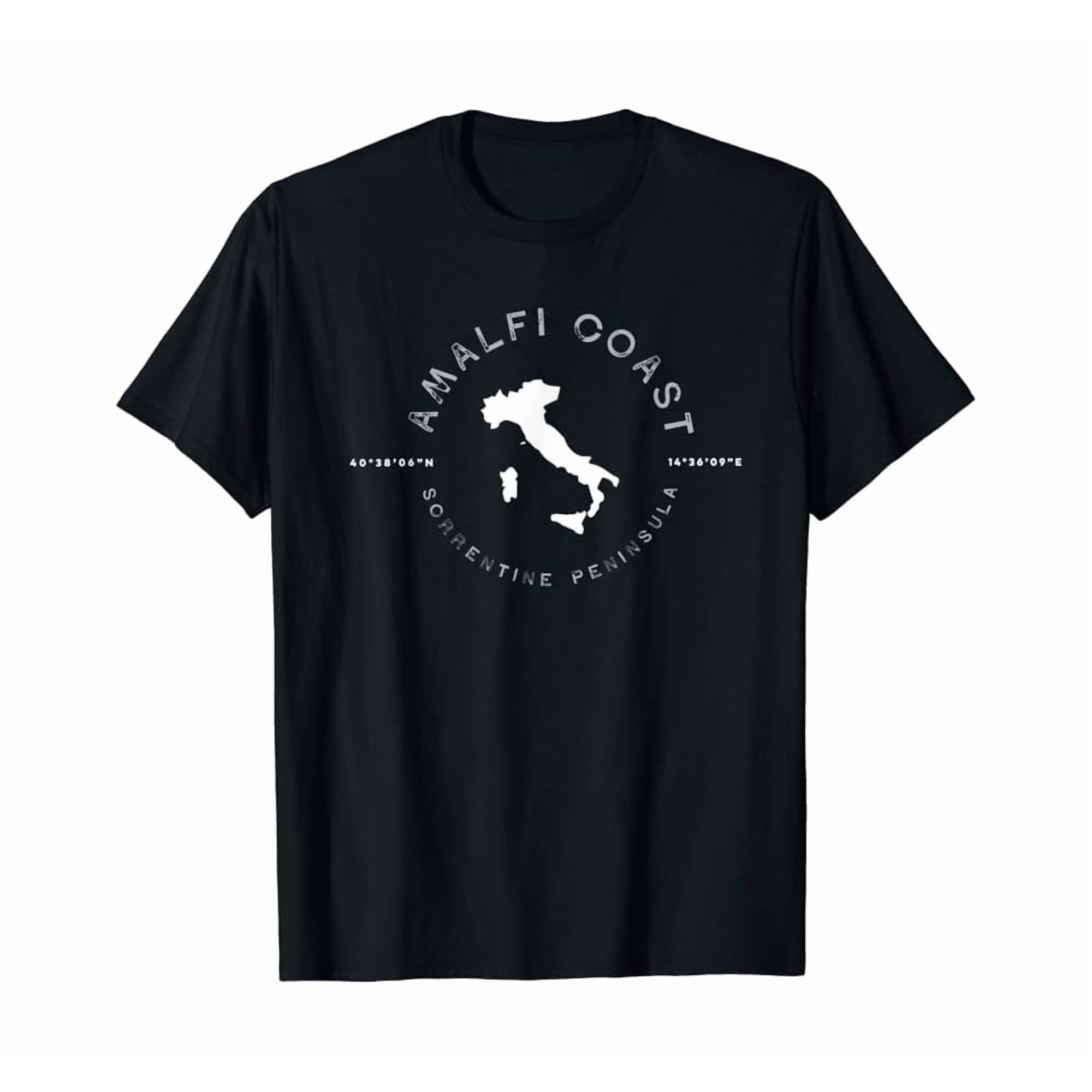 Amalfi Coast Italy Retro Vintage Graphic T-Shirt Unisex S-5XL Hot Trending Shirt Birthday Gift