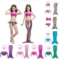 thumbnail image 3 of Utlike Girls Swimsuit Swimwear Set Print 3 Piece Bikini Fish Set Toddler Summer Bathing Suit For Swimsuit Party Size 7 Years-8 Years, 3 of 3
