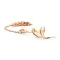 thumbnail image 4 of Galaxy Gold 2.28 CT. 14k 18" Rose Gold Snake Necklace with Dangling Briolette Citrine and Diamond, 4 of 5