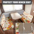 thumbnail image 1 of HELLHERO Maple Leaf Pumpkin RV Dinette Cushion Covers Stretch Camper Cushion Slipcover, Elastic, Suitable for Loveseat Couch, Fit for Booth Seat Sofa, 1 of 4