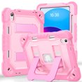 thumbnail image 3 of Case for iPad 11th/10th Gen 11/10.9 inch 2025/2022, Military Grade Shockproof Cases with Pencil Holder Shoulder Strap Screen Protector, Rose Gold, 3 of 8