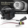 thumbnail image 5 of LED Angel Eye Fog Lights DRL for Sportback 2009-2018, 12V Compatible Pair Daytime Running Lamps, 5 of 5