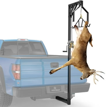 RVNI 2 in Truck Hitch Deer Hoist with Winch Lift Gambrel Set 500LBS Game Lifting