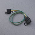thumbnail image 3 of 4 pin trailer connector 4 Wire Flat Extension 4-Way Flat Connector Plug Socket for Trailer, 3 of 7
