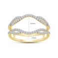 thumbnail image 4 of AFFY Infinity Wedding Ring Guard Enhancer, 0.40CT Moissanite Diamond 14K Yellow Gold over Silver-9, 4 of 6