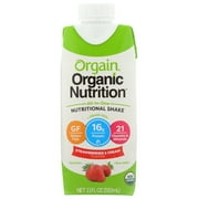 Orgain Nut Shake Organic Strawberry & Cream, 11 Fl Oz