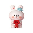 thumbnail image 4 of Figura de conejito para pastel del Año Nuevo Chino, linda estatua de conejo, escultura de animal EstiloE, 4 of 9