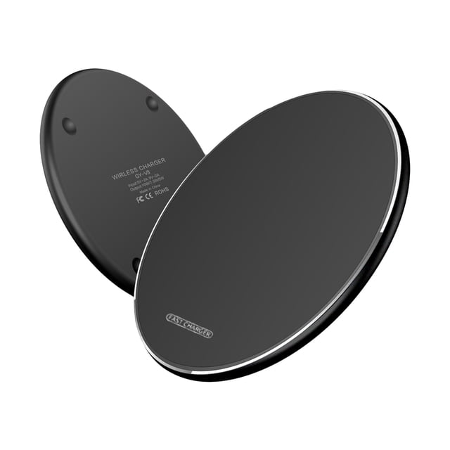 15W Wireless Charger for iOS/Android Phones Fast Charging Pad Multi Protection 3~8mm Sensing Distance Through-Case Charging, Black
