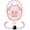 Pink, variant on suihuooo Baby Swing for Infants,5 Speeds,10 Lullabies,5-Point Harness,Electric Rocking Chair for Toddlers with Bluetooth,Remote Control,Touch Panel,White