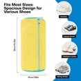 thumbnail image 4 of Bolsa para lavadora de zapatos: bolsa de zapatos para lavadora y secadora, bolsa de limpieza de zapatos reutilizable de 2 piezas para zapatillas de tenis, kit de limpieza sin manchas (amarillo 2 unida, 4 of 5