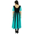 thumbnail image 6 of Bimba Chic Designer Dress Long Georgette Kurta Flaired Zig-Zag Party Wear Kurti, 6 of 7