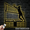 thumbnail image 4 of Craftnamesign Volleyball Medal Hanger, Volleyball Sport Medal Holder, Metal Display Rack For Award, 4 of 5