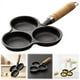 thumbnail image 3 of Sartén para Tortillas de Hierro Fundido con 3 Orificios, Antiadherente, para Cocinar Huevos y Jamón, para el Desayuno, para Freír Huevos y Panqueques, 3 of 5