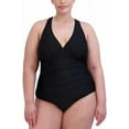 thumbnail image 3 of Eddie Bauer Womens Midweight Ruched Shaping One Piece Swimsuit, 3 of 5
