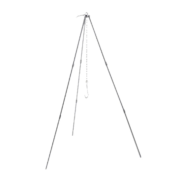 Naiovety Trípode de cocina para acampar, soporte para olla colgante para pesca al aire libre, soporte portátil, estante de utensilios de cocina carpas Plata Naiovety OD026663-02
