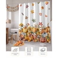 thumbnail image 7 of Fall Shower Curtain Rugby Pumpkin Autumn Harvest Bathroom Curtains with Hooks, Waterproof Fabric Maple Leaves Thanksgiving Bath Shower Curtains Set for Bathroom Bathtubs Decor 72x84 Inch, 7 of 7
