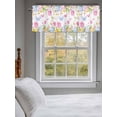 thumbnail image 3 of Pink Spring Floral Easter Curtain Valances for Windows, Pastoral Tulip Flowers Kitchen Valance Window Treatment, Light Filtering Block Curtains for Bathroom/Bedroom/Living Room 42'' x 12'', 3 of 9