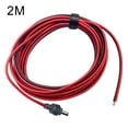 thumbnail image 2 of DIY DC power cable 14AWG red and black double parallel cable for Starlink, 2 of 9