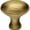 Antique English Matte, variant on Alno A827-14 Contemporary 1-1/4" Farmhouse Egg Oval Solid Brass Cabinet Knob / Drawer Knob