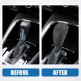 thumbnail image 3 of Cubierta de palanca de cambio de marchas, embellecedor de perilla de palanca de cambios Interior automotriz para Volkswagen Atlas 2018-2022, puntos negros y grises, 3 of 7