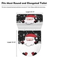 thumbnail image 5 of HELLHERO Snowflake Toilet Top Cover & 2-Piece Bathroom Toilet Lid Cover Set & Fits All Toilet Shapes for Bathroom Supplies, Merry Chrismas, 5 of 5