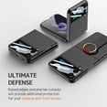 thumbnail image 5 of Compatible for Samsung Galaxy Z Flip 3 Case with Wrist Strap,Ultra Thin Matte PC Anti-Drop Wear-Resistant Built-in Glass Camera Screen Protector Case with Ring for Galaxy Z Flip 4 5G Carbon, 5 of 14