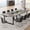 Grey, variant on Finmind 8FT Conference Table for 10 People, Large Wooden Meeting Table with Metal Frame for Office, Light Mocha Brown