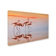 thumbnail image 2 of Trademark Fine Art 'Flamingo Parade' Canvas Art by Anna Cseresnjes, 2 of 3