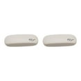 thumbnail image 2 of crativent Lunettes en Cuir pour Hommes Femmes Enfants Étui de Lecture Rigide Blanc 2Ensemble, 2 of 6