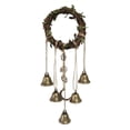 thumbnail image 3 of Witch Bell Hanging Decor, Rustic Decorative Hangings Witchy Home Decors, Halloween Door Bells for Home Protection, 3 of 7