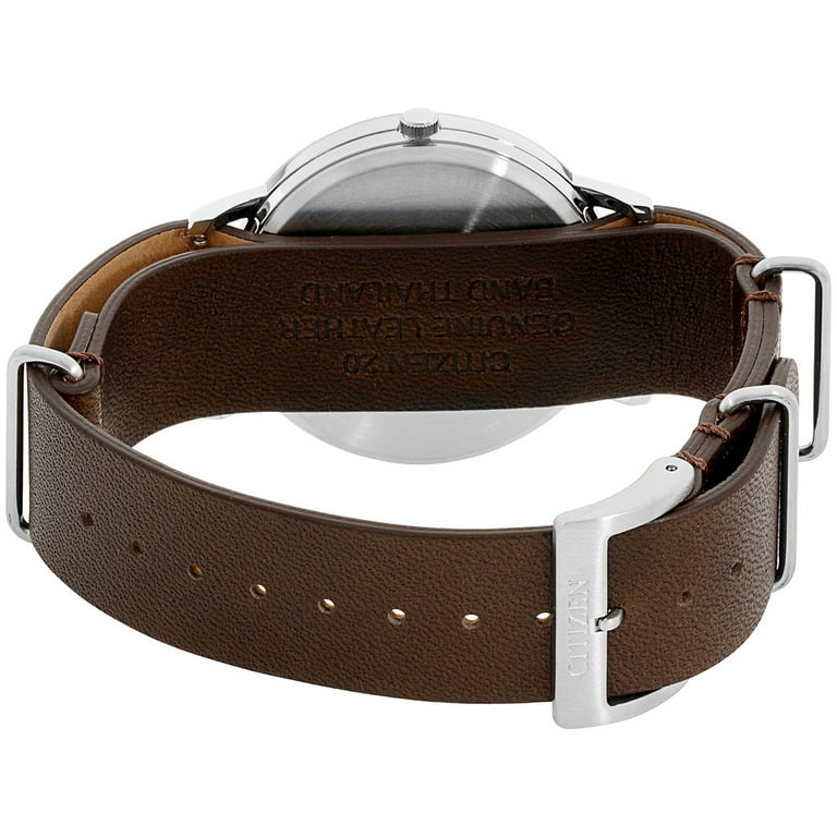Citizen Men s Eco Drive Leather Watch BJ6500 04E
