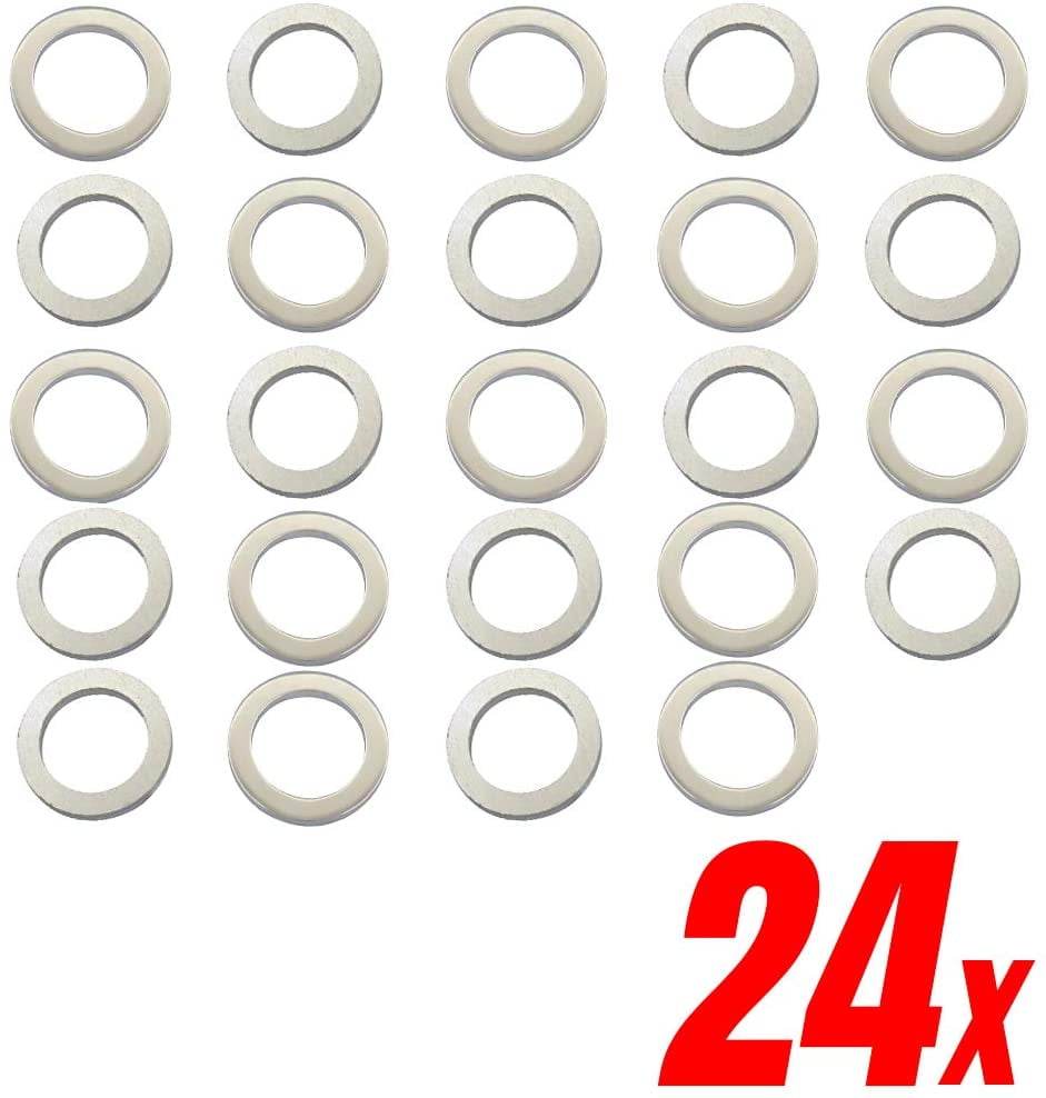 Mean Mug Auto 81514-20167A 24x Transmission Fluid Drain Plug Crush Washer Gaskets Compatible with Honda Acura Replaces OEM #: 90471-PX4-000 