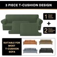 thumbnail image 3 of Housse de Coussin pour Sofa T-Cushion (Moyen, Vert Bronze), 3 of 7