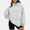 Gray, variant on Dxzfnsa Oversized Hoodies for Women Ladies' Casual Fashion Solid Color Hooded Sweatshirts Comfortable Long-sleeved Pullovers Drop Shoulder Hoodies with Muti Pockets