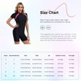 thumbnail image 7 of Zaldita Womens One Piece Short Sleeve Beach Swimming Surfing Jumpsuit Athletic Swimwear Bodysuit Black Green L, 7 of 7