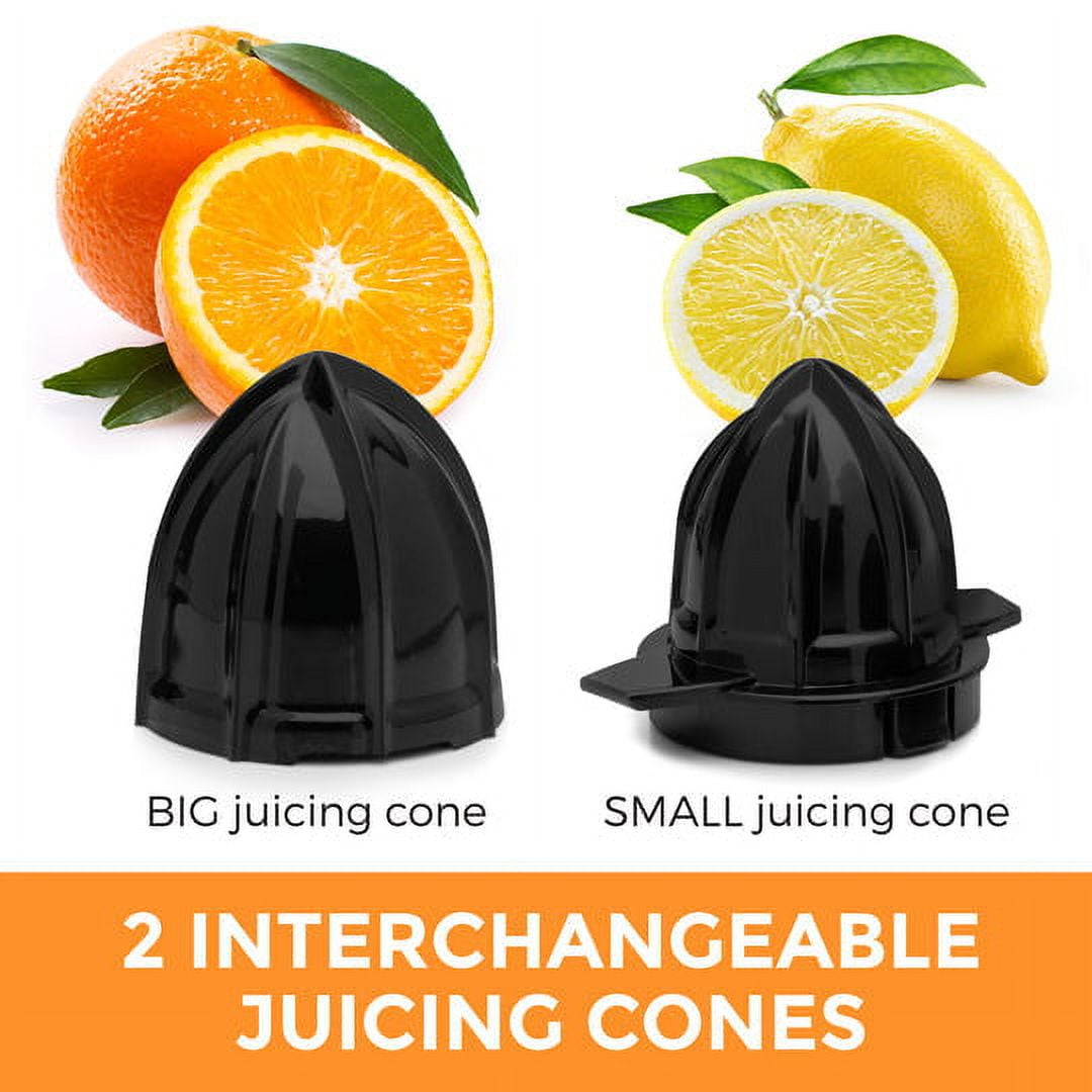 Pohl Schmitt Deco-Line Electric Citrus Juicer Machine Extractor - Large Capacity 34oz (1L) Easy-Clean, Featuring Pulp Control Technology