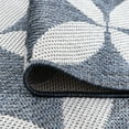 thumbnail image 6 of 2x3 Water Resistant, Small Indoor Outdoor Rugs for Patios, Front Door Entry, Entryway, Deck, Porch, Balcony | Outside Area Rug for Patio | Blue, Geometric | Size: 2' x 3', 6 of 8
