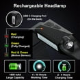 thumbnail image 6 of Led Headlamp Rechargeable 4 Packs, 230° Wide Beam Powerful Head Lamp, 6 of 6