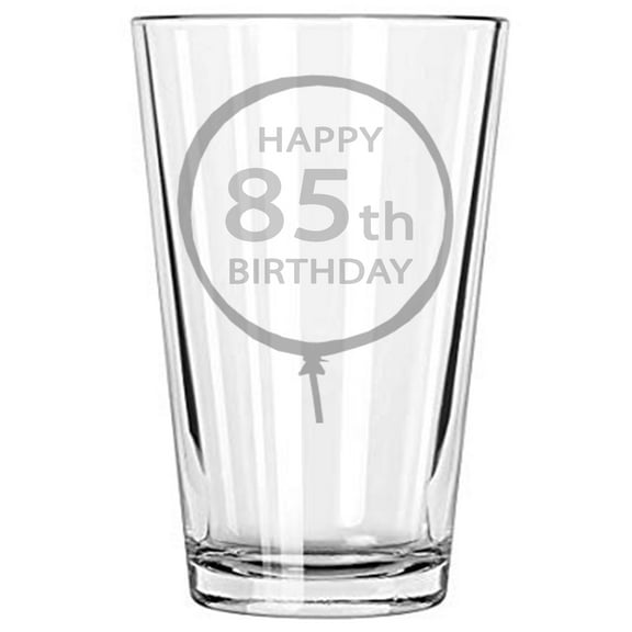 Happy Birthday 16 oz Beer Glass 85