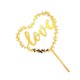 thumbnail image 3 of Bewildely Colección de corazones de acrílico dorado, decoración para tartas, postres, fiestas de cumpleaños, cupcakes de Jooan Kits de decoración para fiestas No.02, 3 of 6