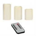 thumbnail image 1 of Velas Sin Llama 4 Pulgada 5 Pulgada 6 Pulgada Juego de 3 Pilares Interiores y Exteriores Velas Parpadeantes con Pilas de 3 Pulgada de Diámetro con Control Remoto, 1 of 5