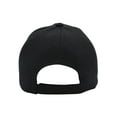 thumbnail image 2 of Men's Plain Baseball Cap Adjustable Curved Visor Hat - Black, 2 of 2